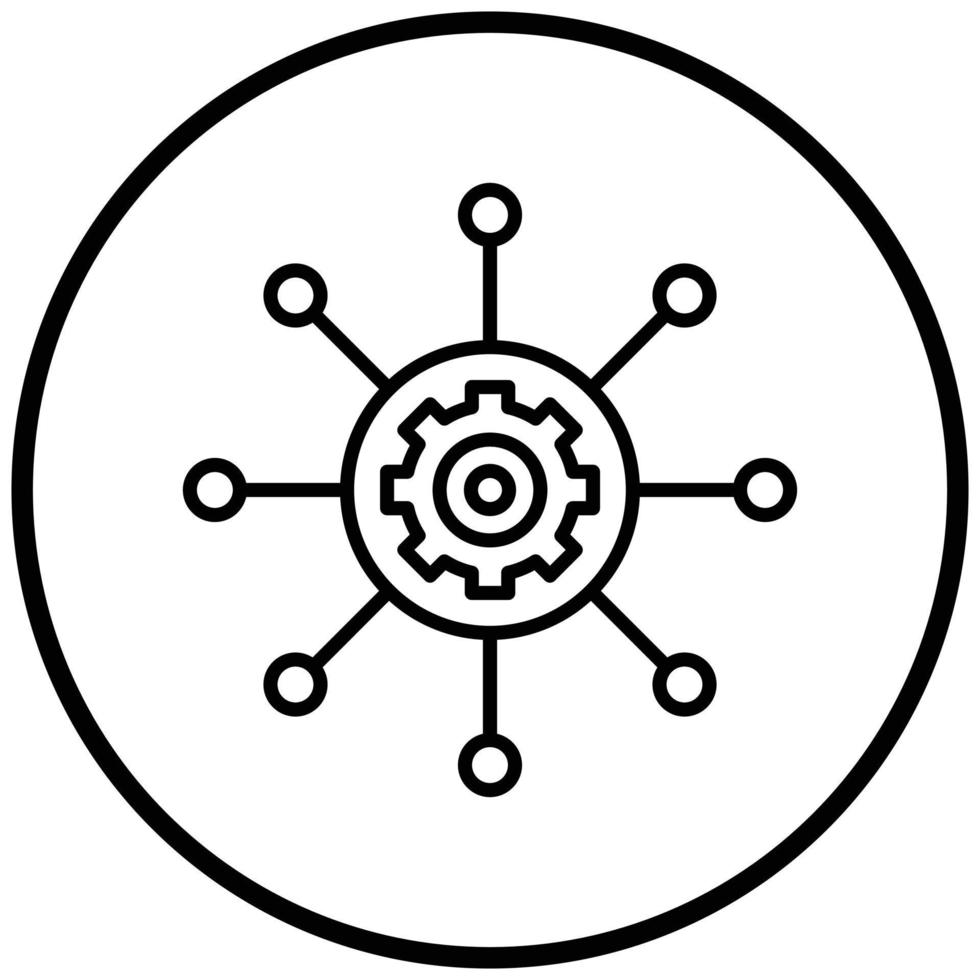 Integration Icon Style vector