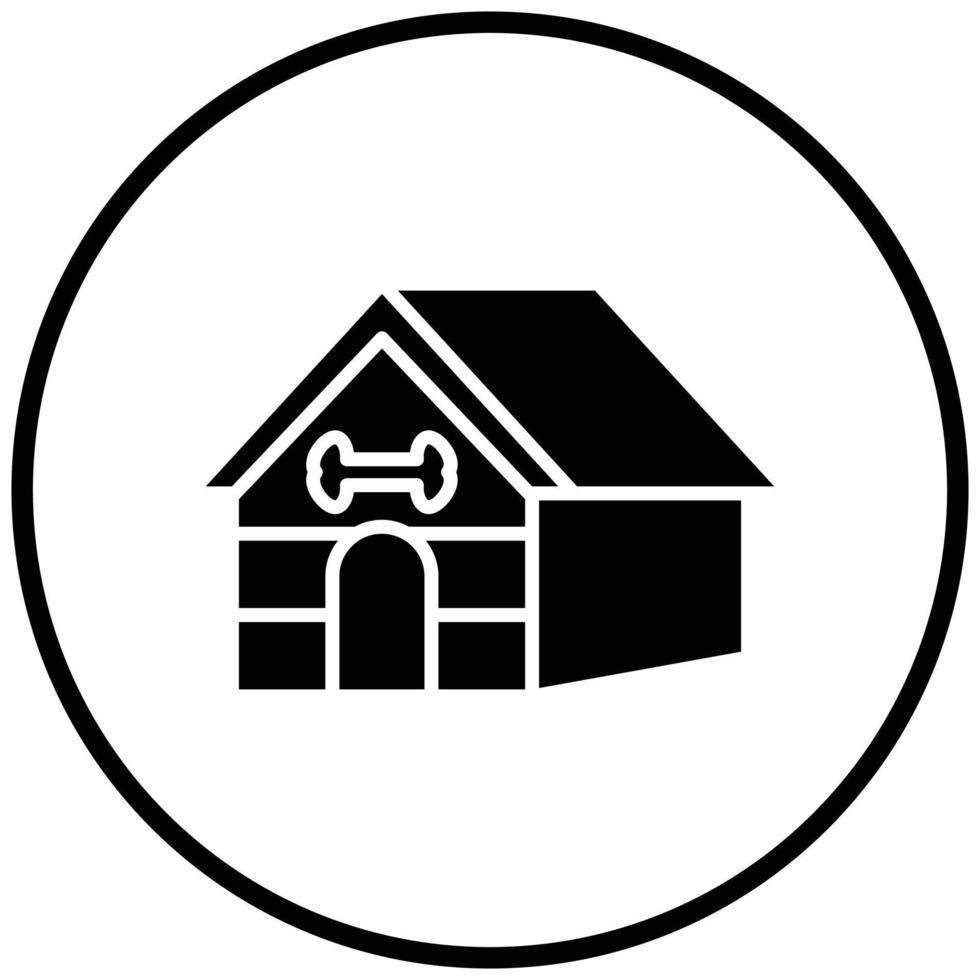 Pet House Icon Style vector