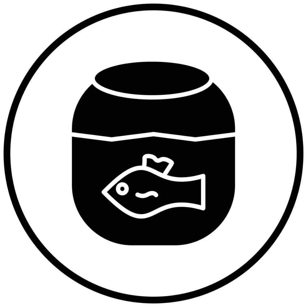 Fish Tank Icon Style vector