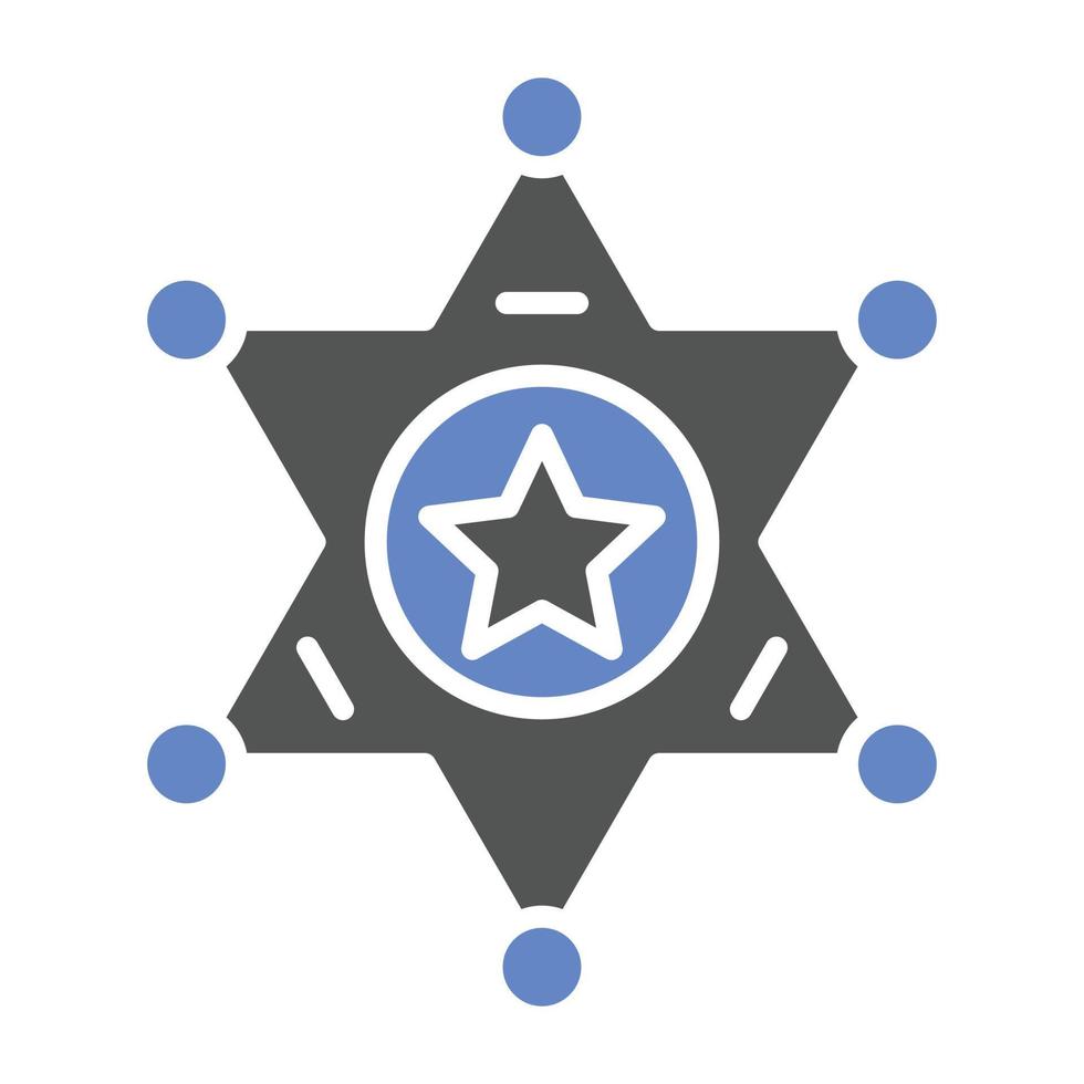 Sheriff Icon Style vector