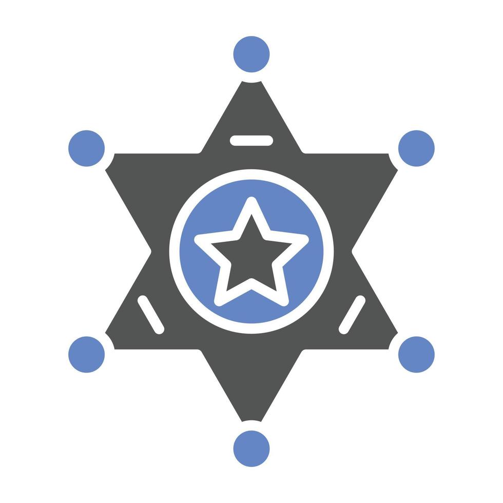 Sheriff Icon Style vector