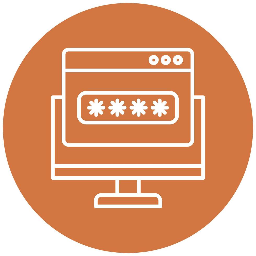 Website Security Icon Style vector