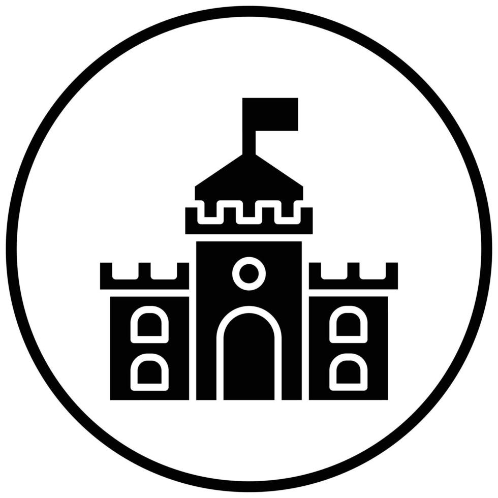 Castle Icon Style vector