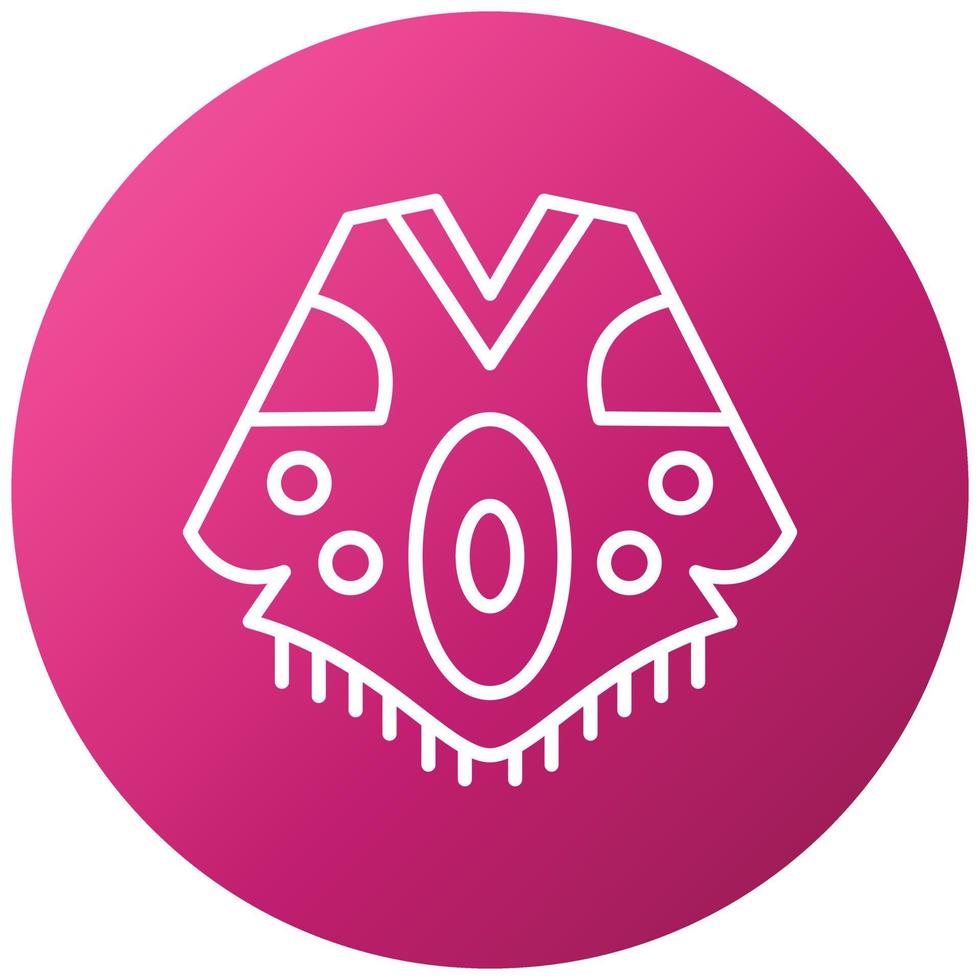 Poncho Icon Style vector