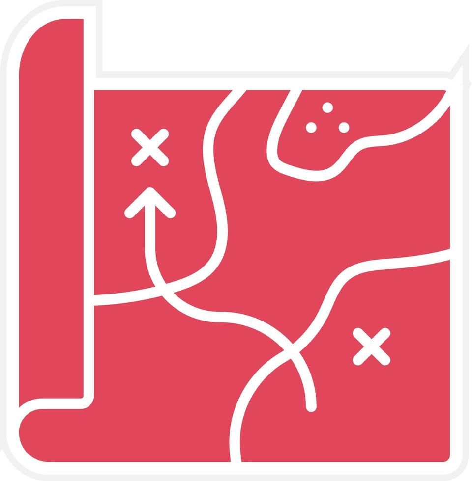 Army Map Icon Style vector