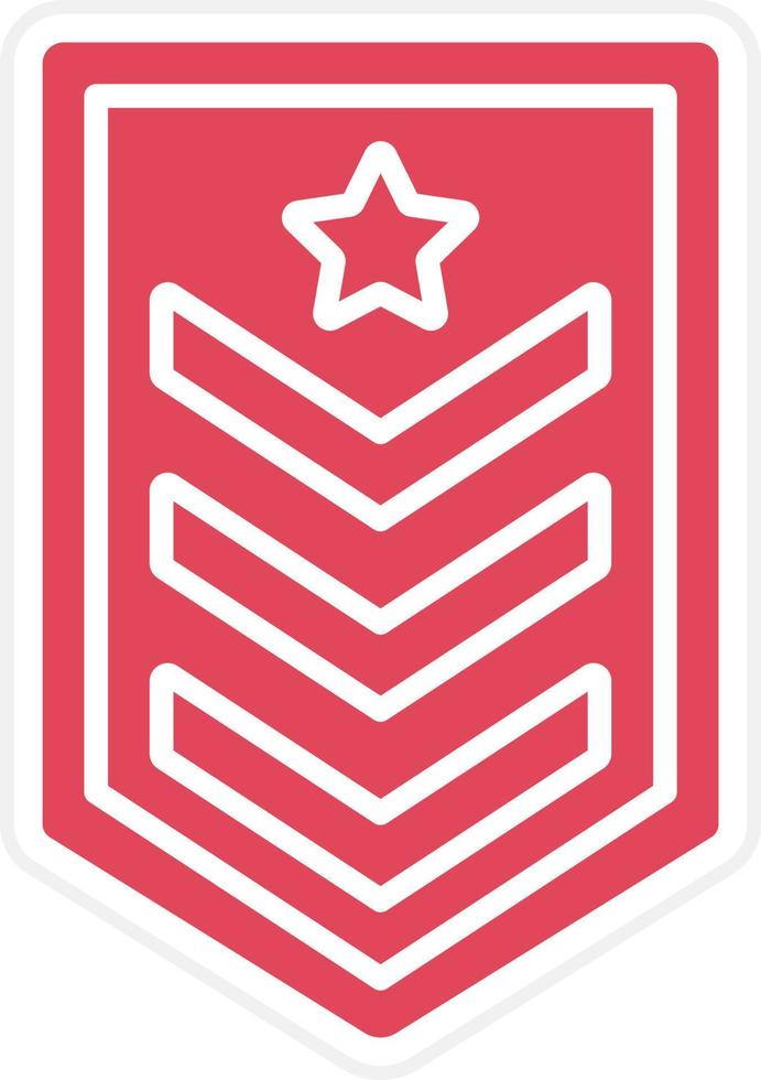 Army Chevron Icon Style vector