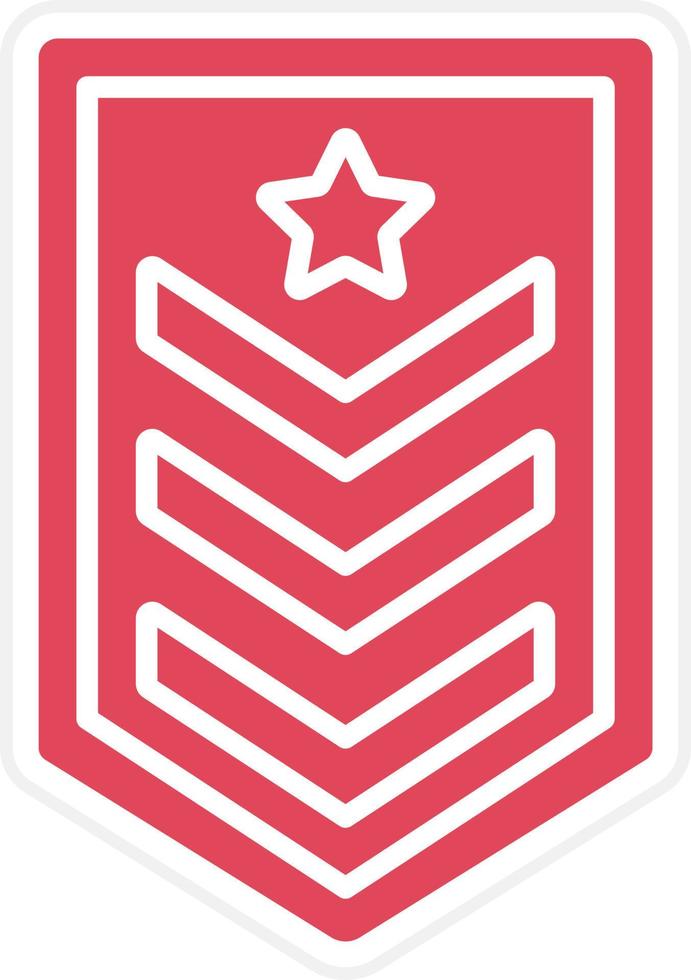 Army Chevron Icon Style vector