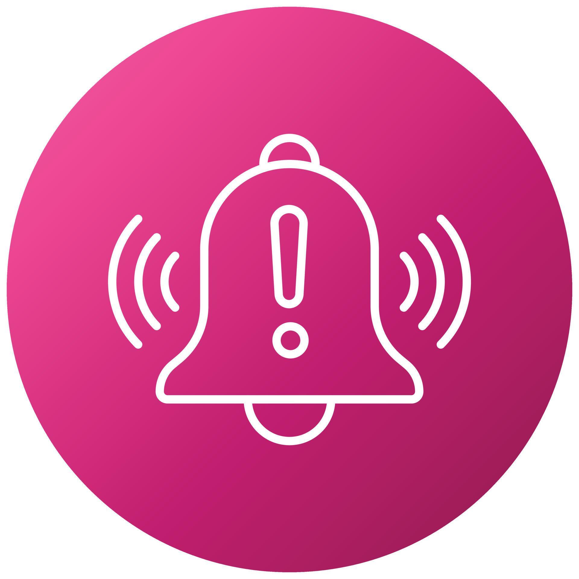 Warning Alarm Icon Style 8748355 Vector Art at Vecteezy