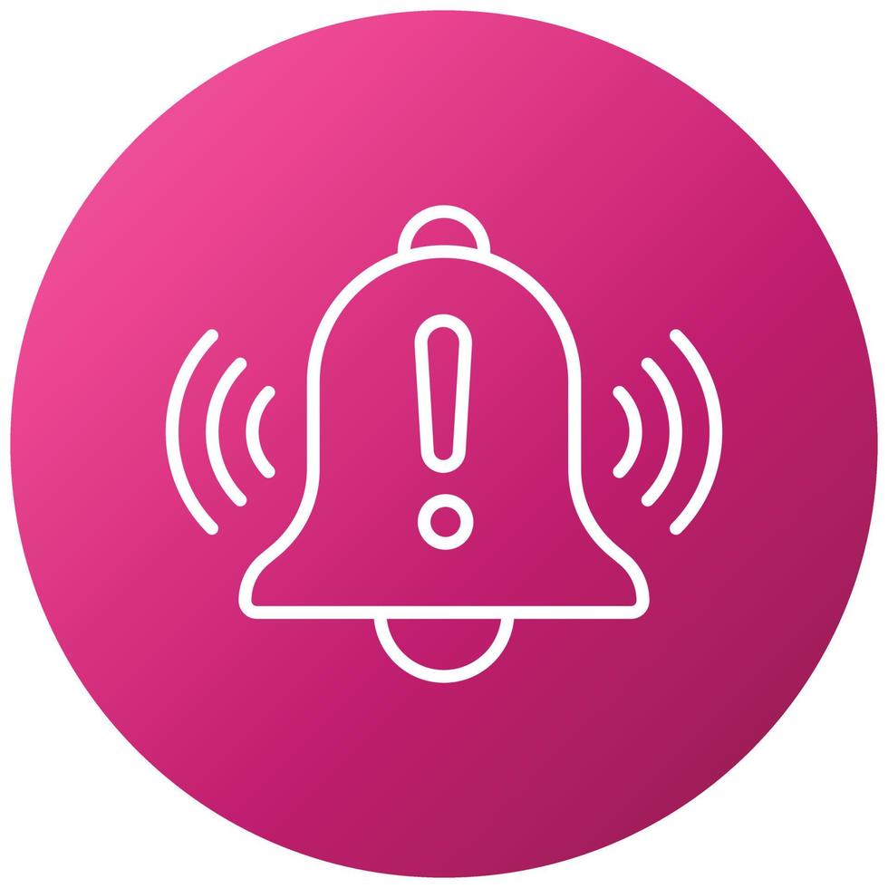 Warning Alarm Icon Style vector