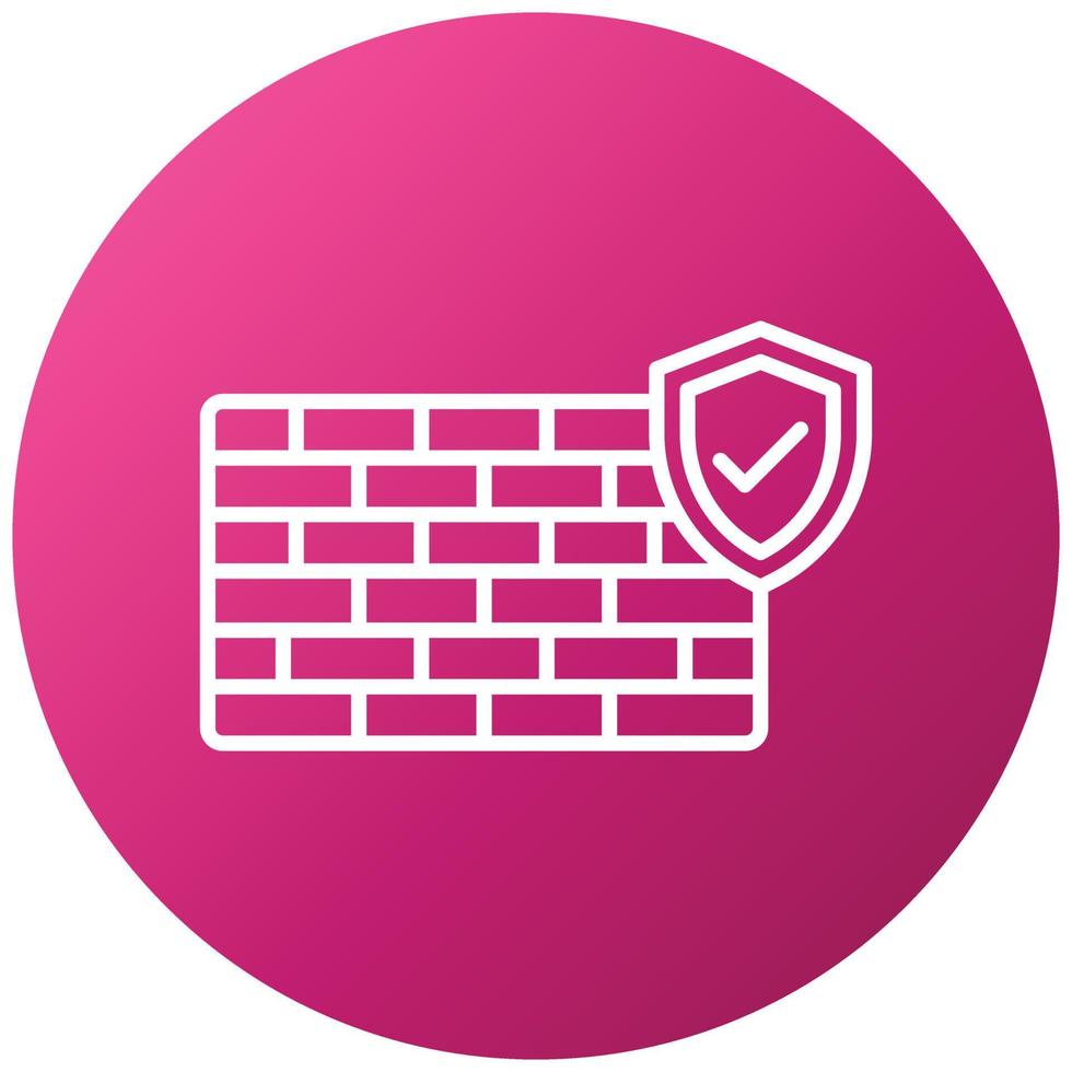 Firewall Icon Style vector