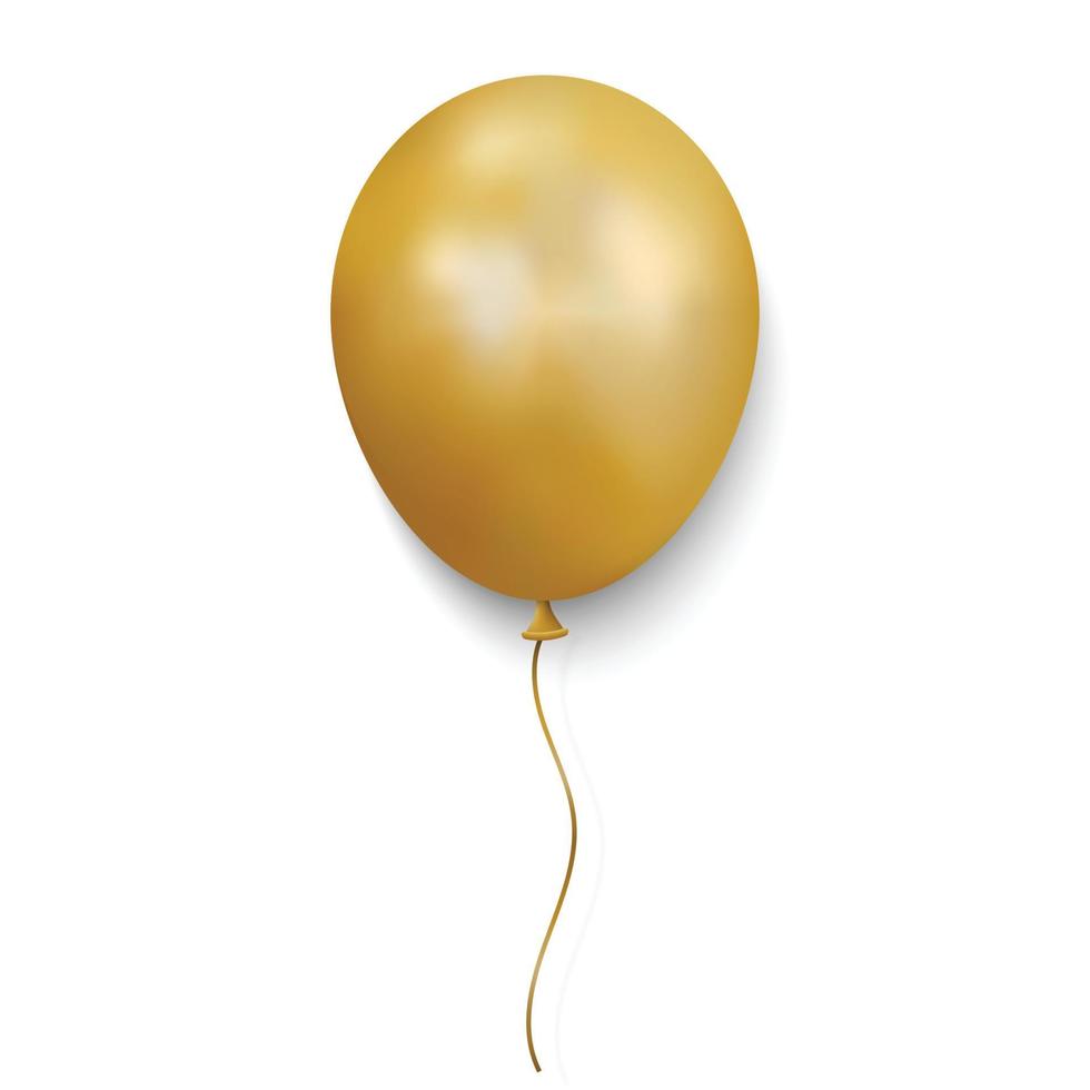 Realistic glossy balloon vector