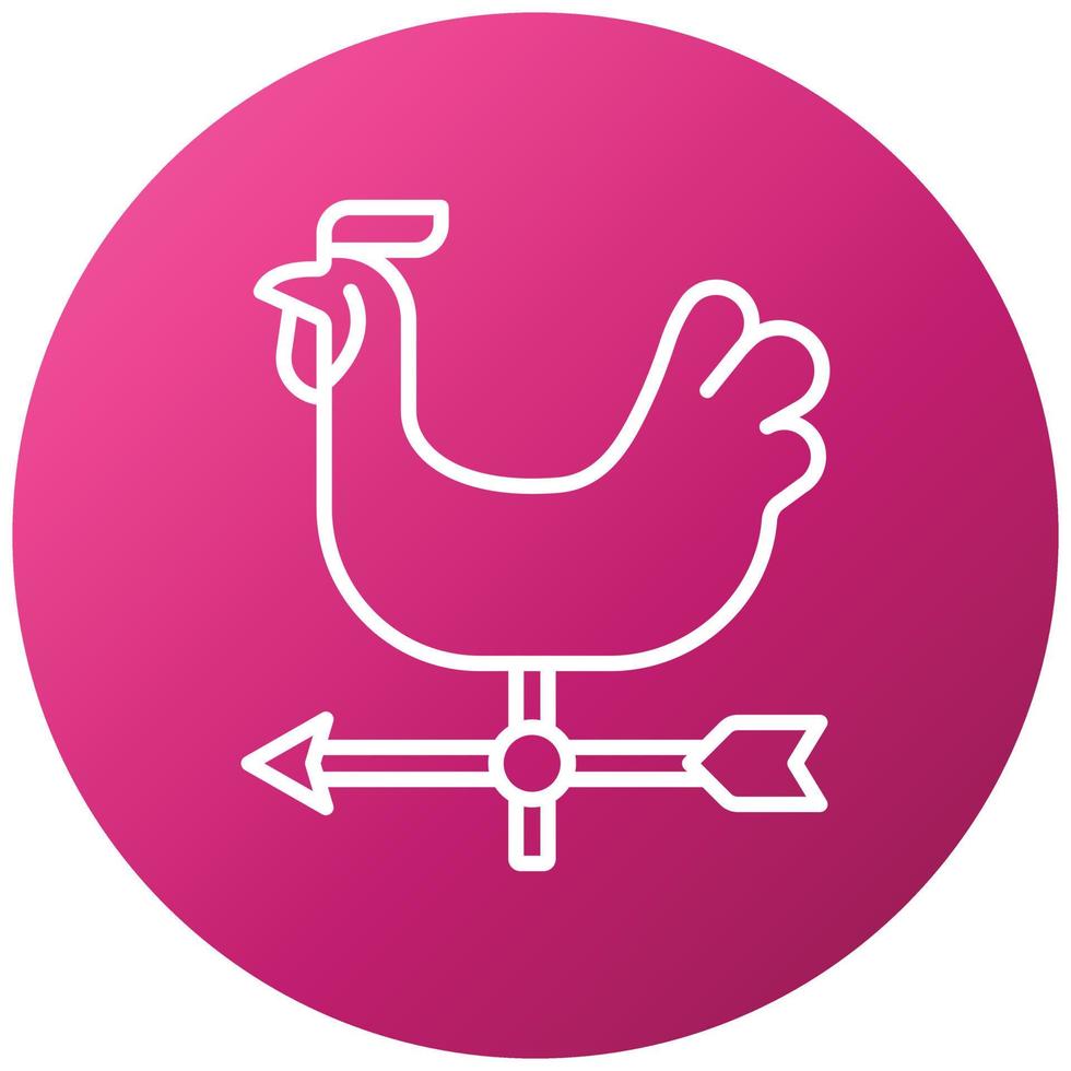 Weather Vane Icon Style vector