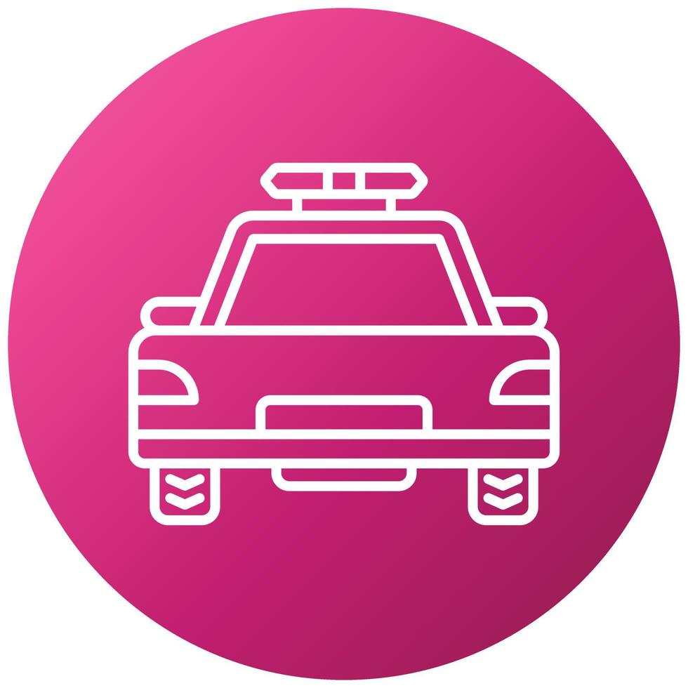 Police Car Icon Style vector