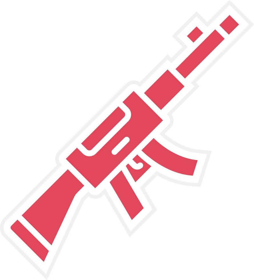 Machine Gun Icon Style vector