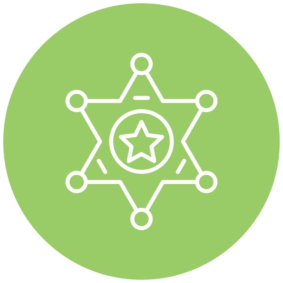 Sheriff Icon Style vector