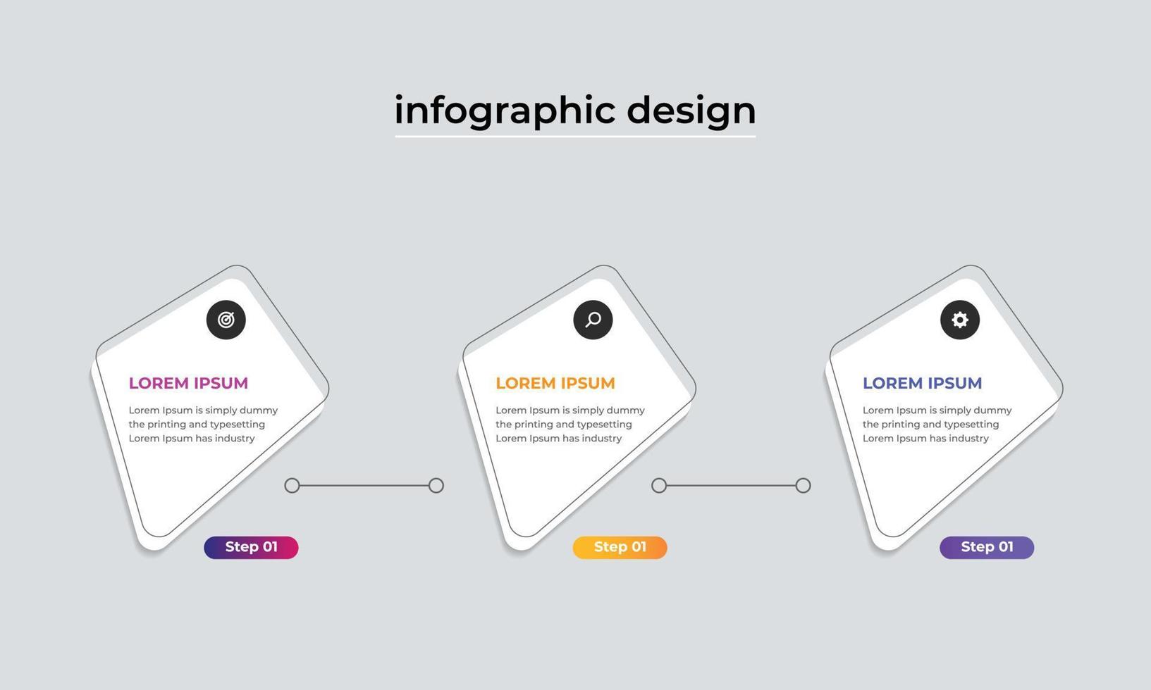 diseño de plantilla de infografía vector