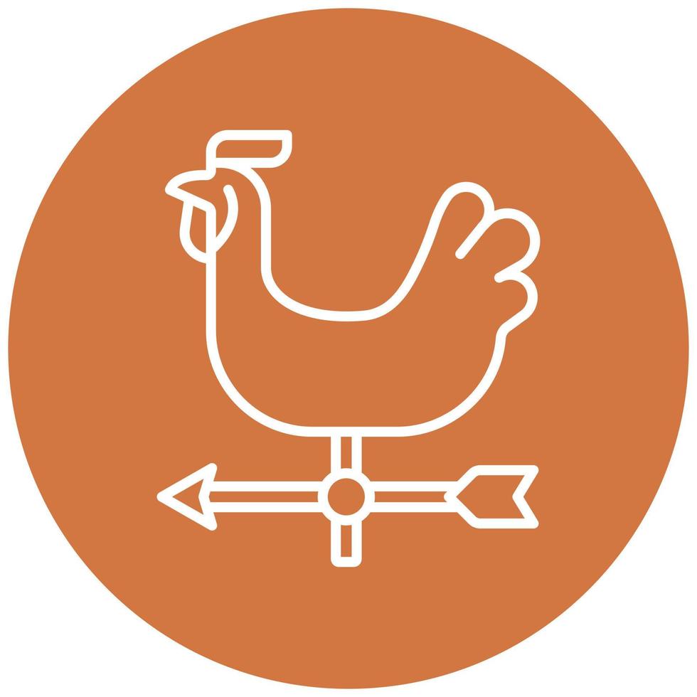 Weather Vane Icon Style vector
