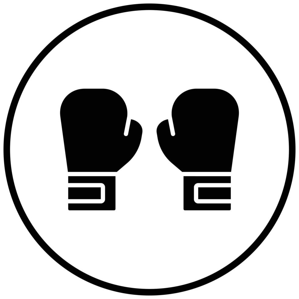 Boxing Gloves Icon Style vector