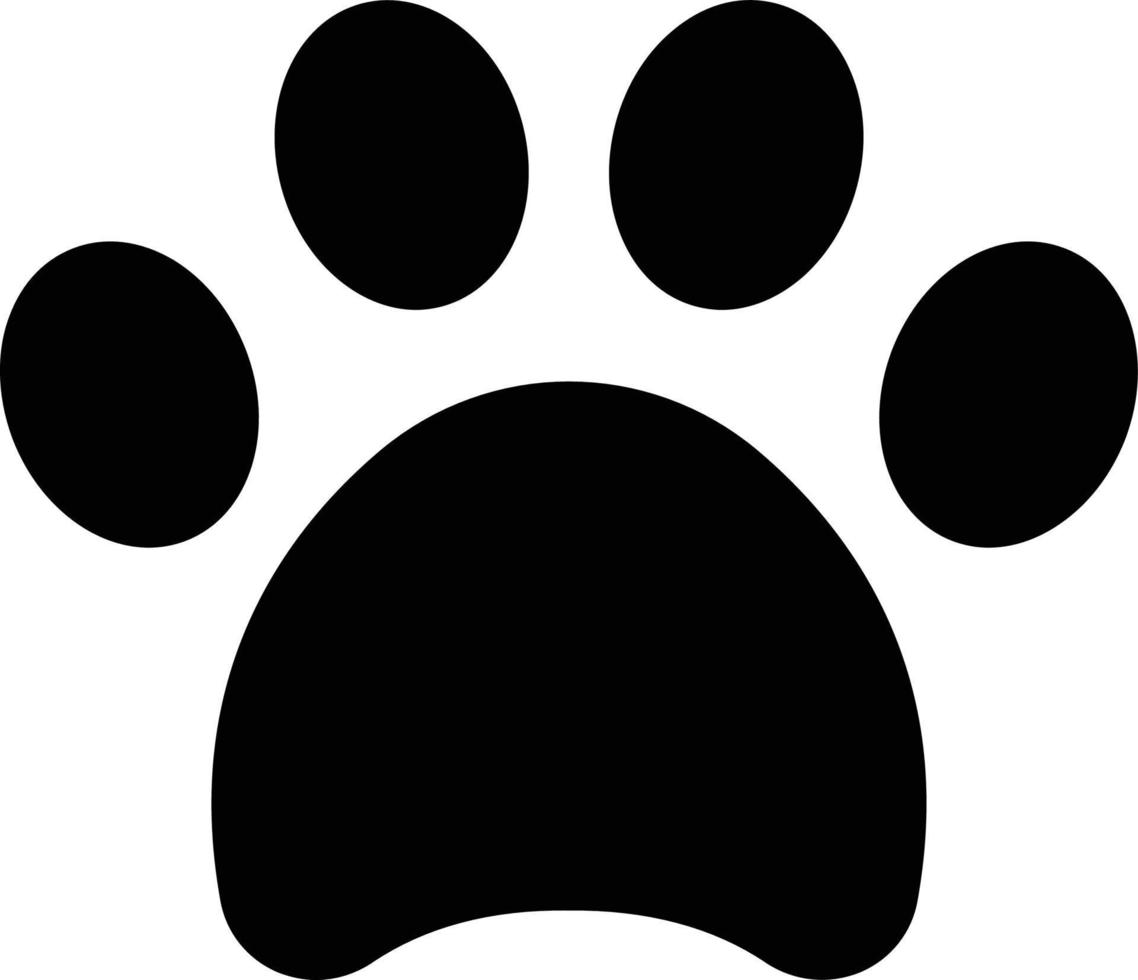 Paw Vector Icon That Can Easily Modified Or Edit