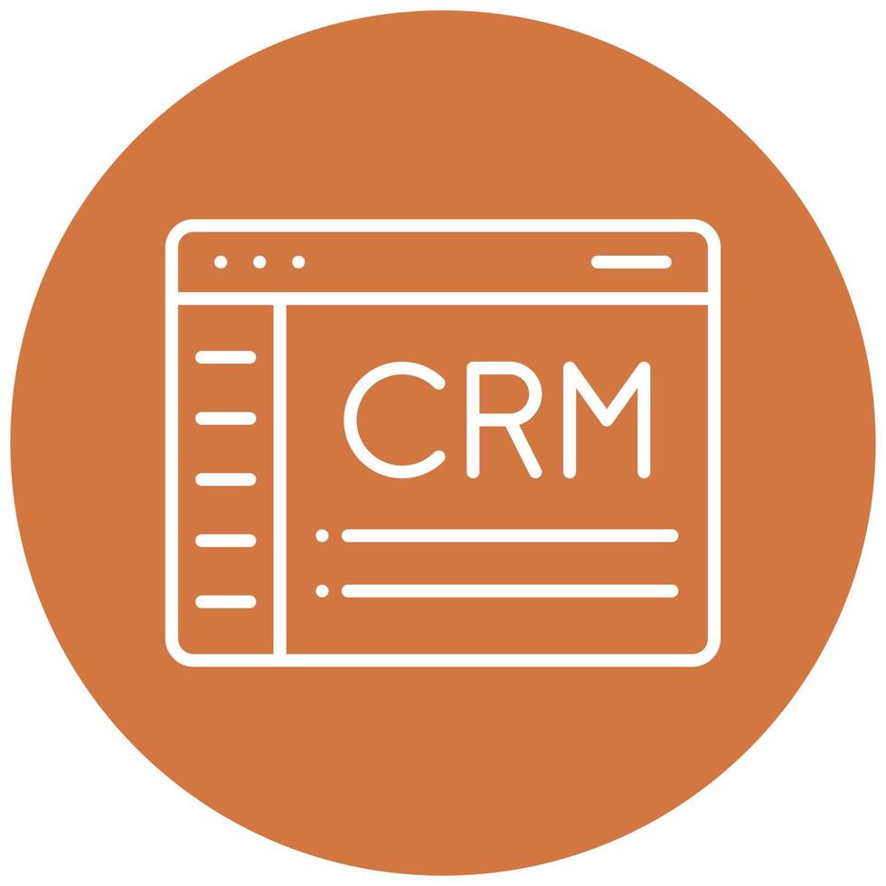 CRM Icon Style vector