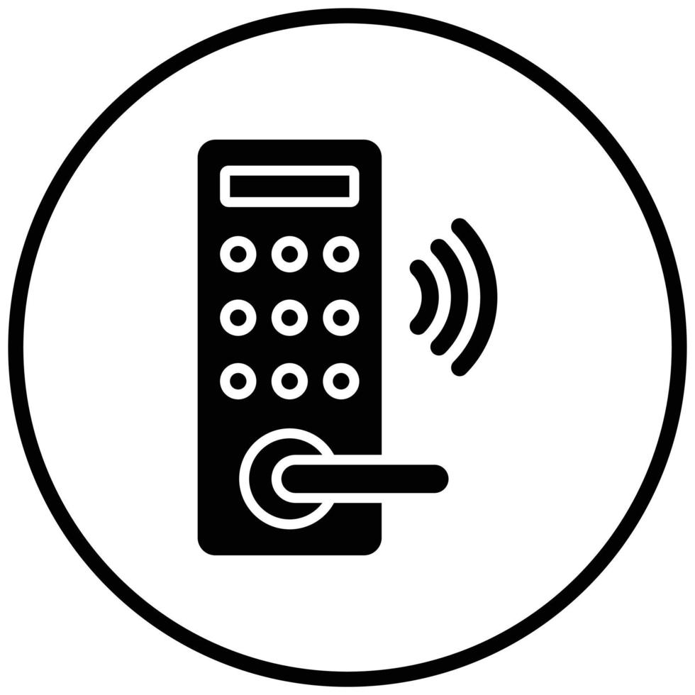 Smart Lock Icon Style vector