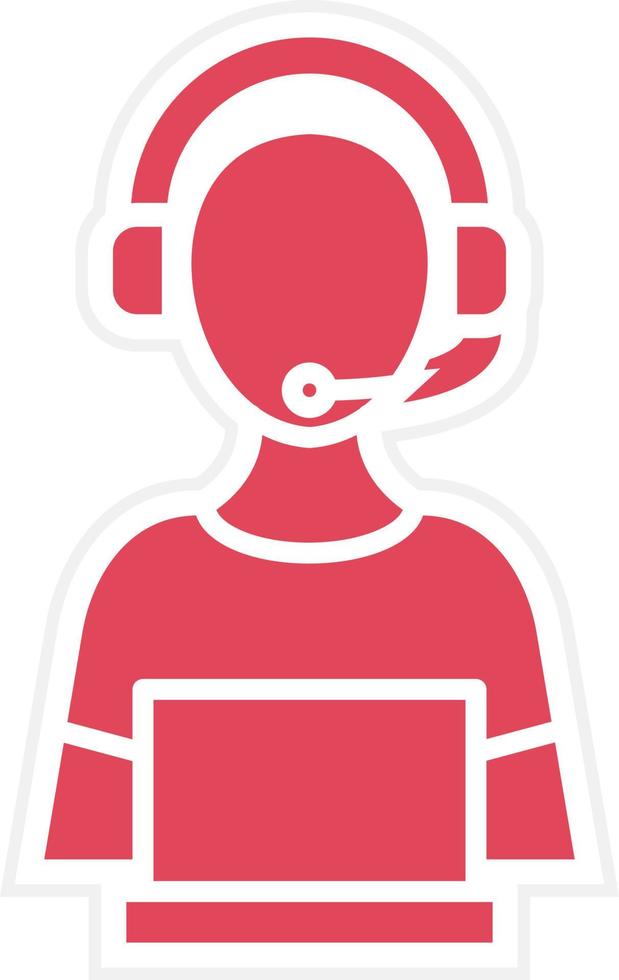 Customer Support Icon Style vector
