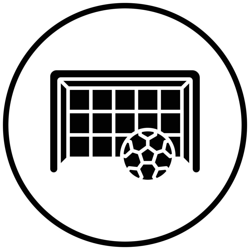 Football Goal Icon Style vector