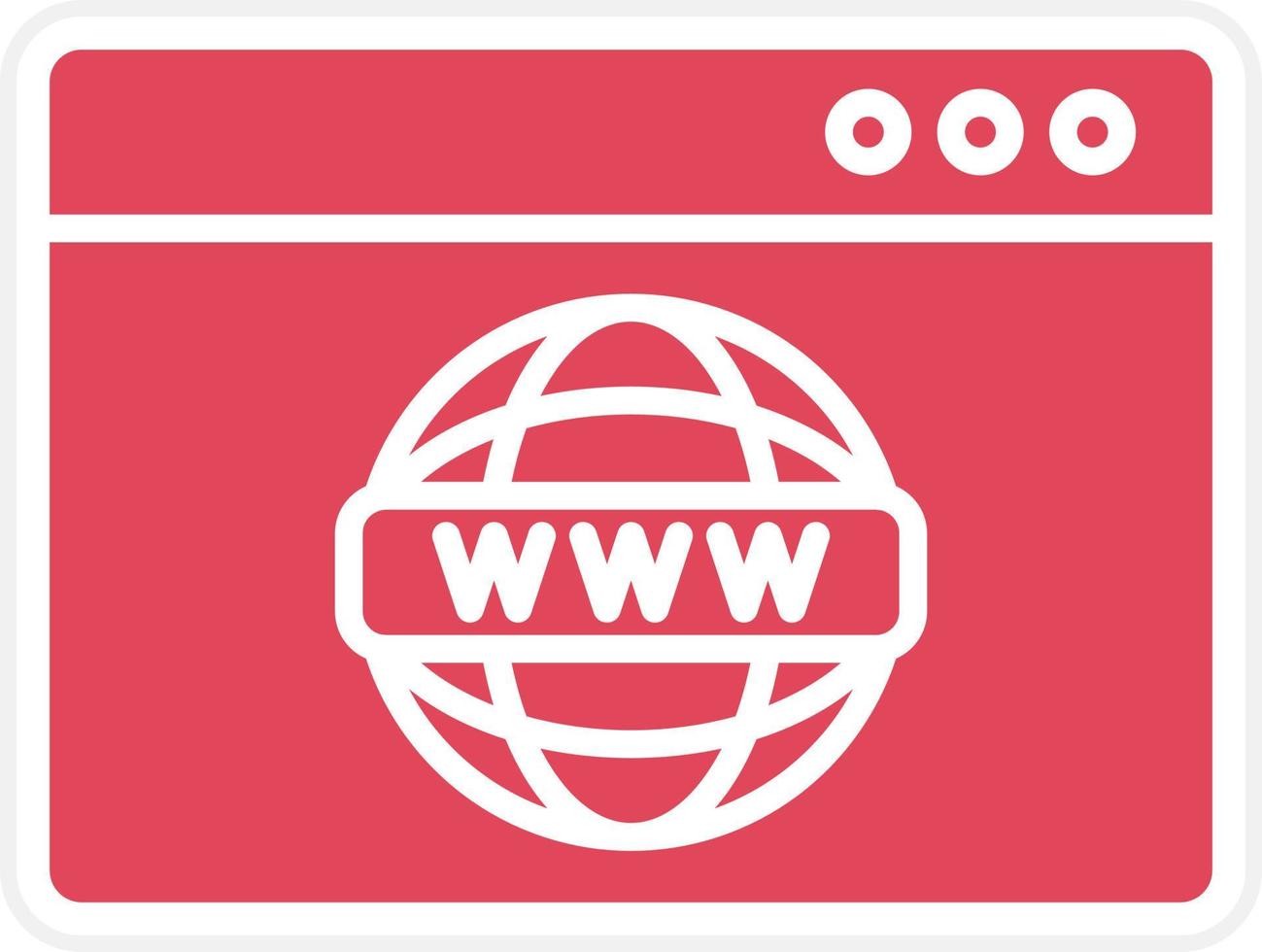 Www Icon Style vector