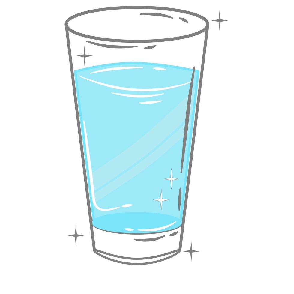 Bar glassware vector