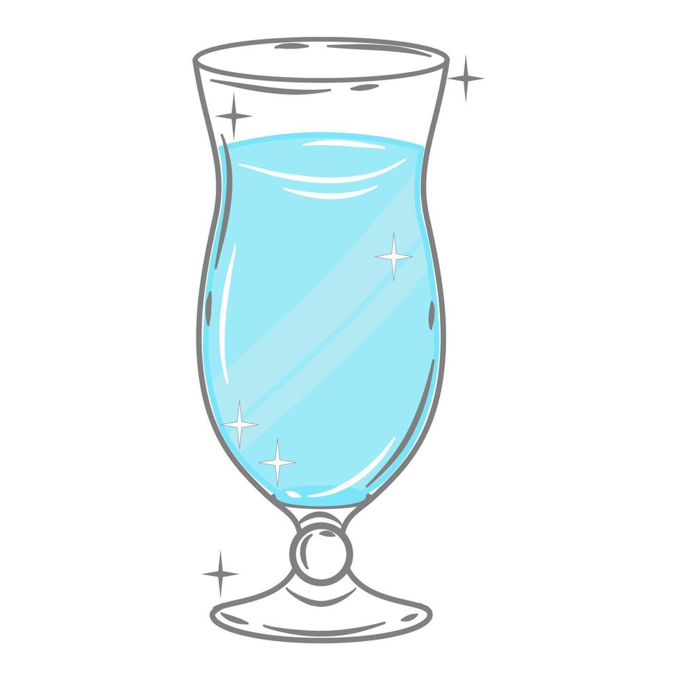 Bar glassware vector