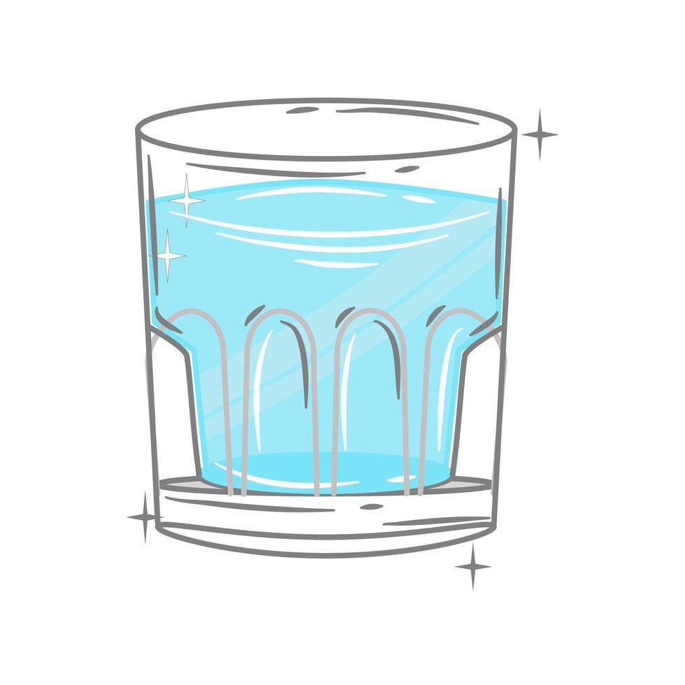 Bar glassware vector