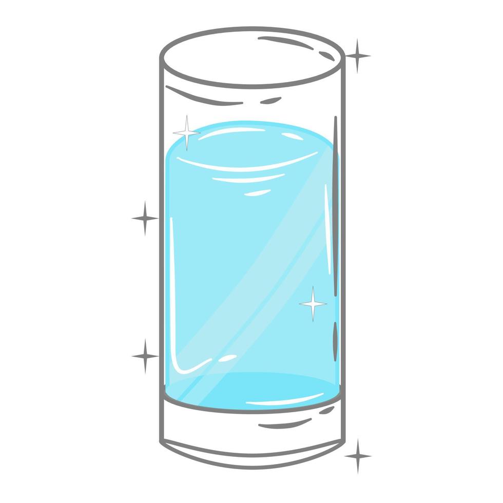 Bar glassware vector