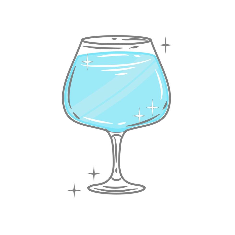 Bar glassware vector