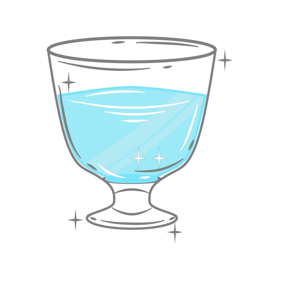 Bar glassware vector