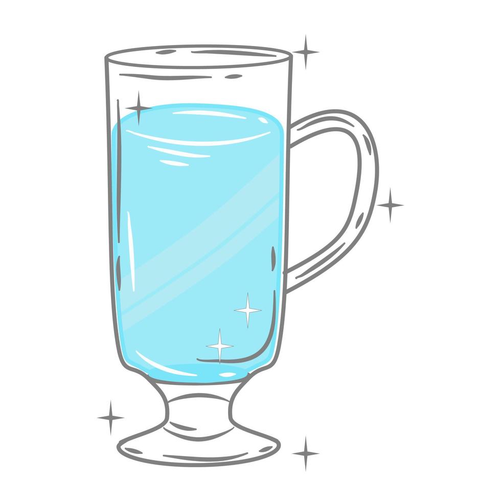 Bar glassware vector