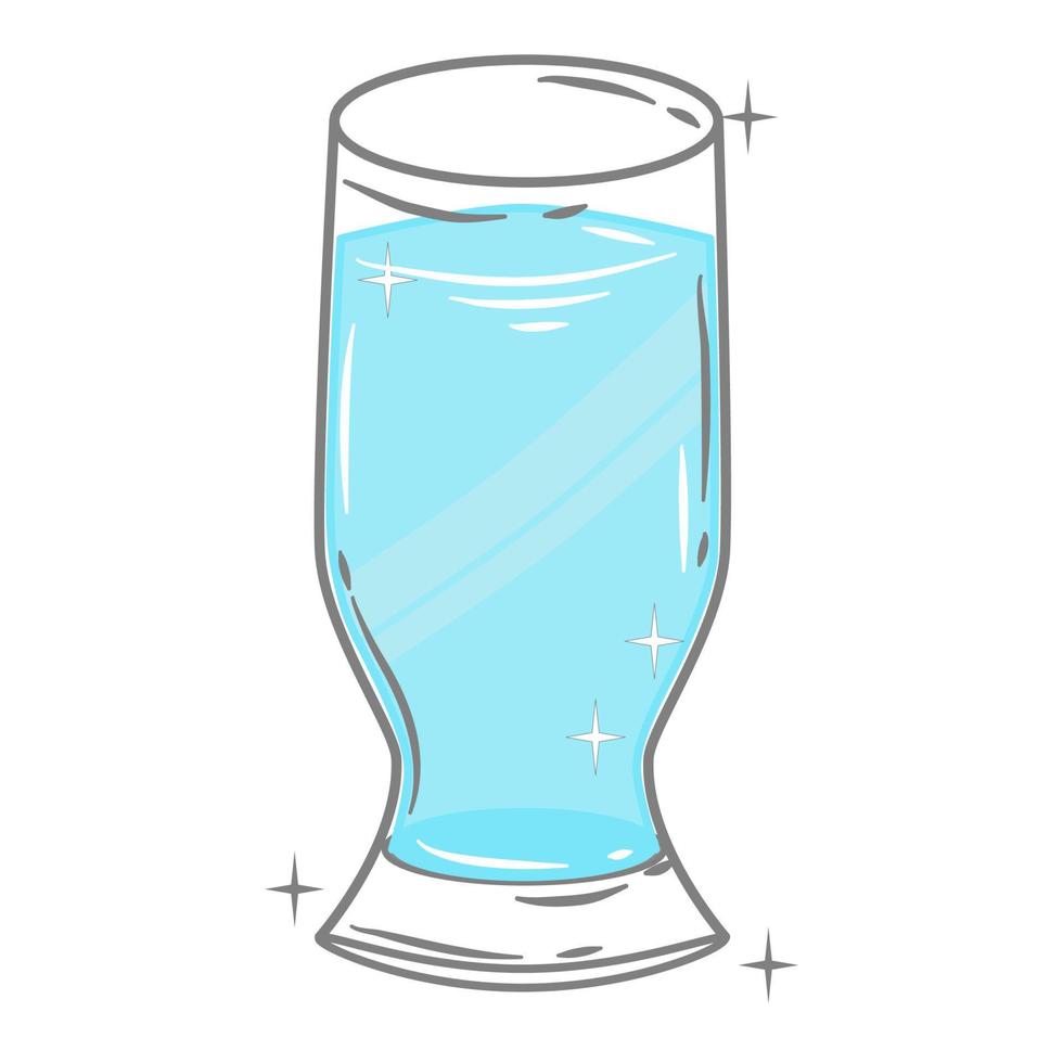 Bar glassware vector