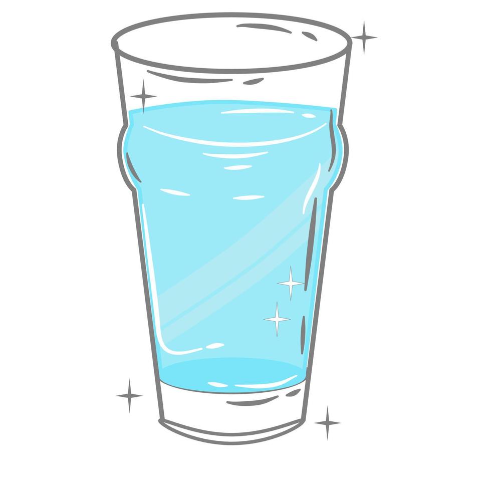 Bar glassware vector