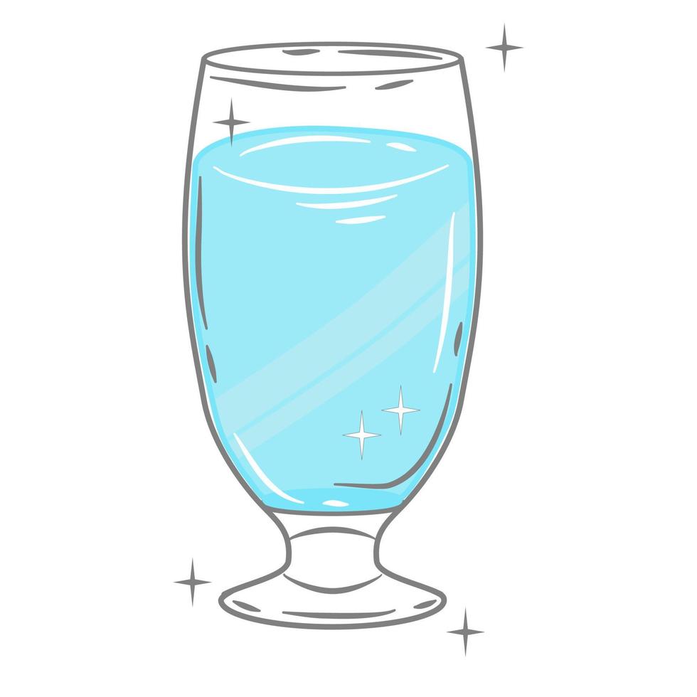 Bar glassware vector