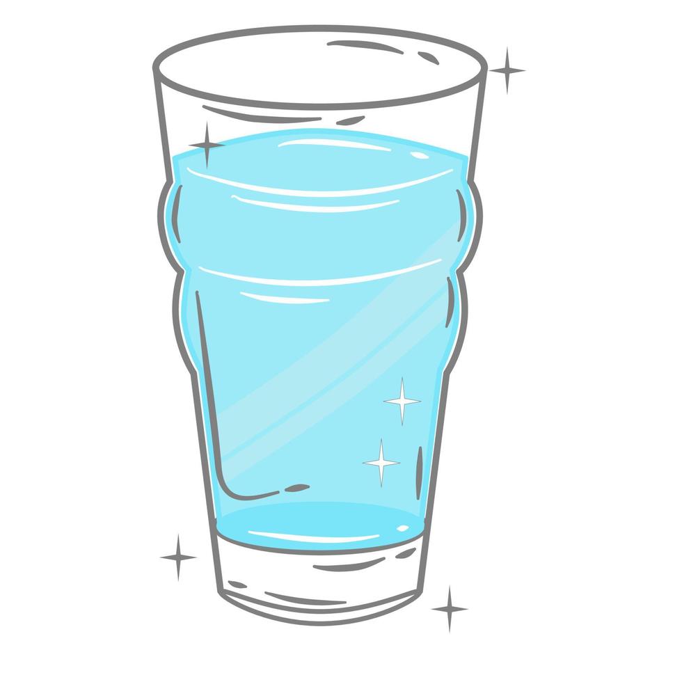 Bar glassware vector