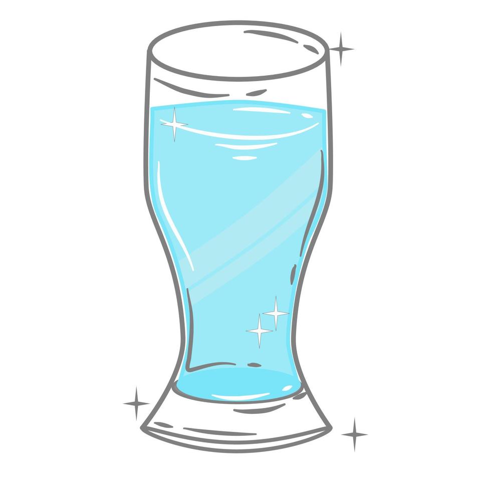 Bar glassware vector