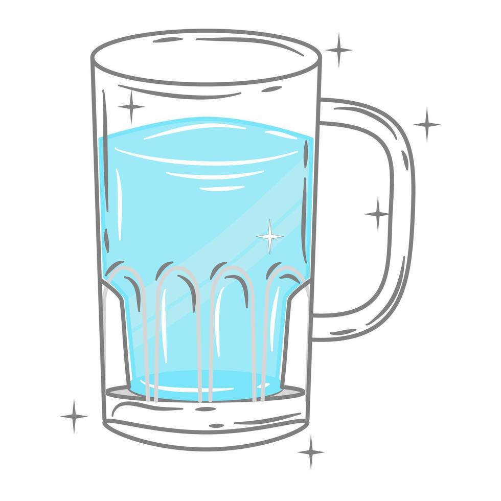 Bar glassware vector