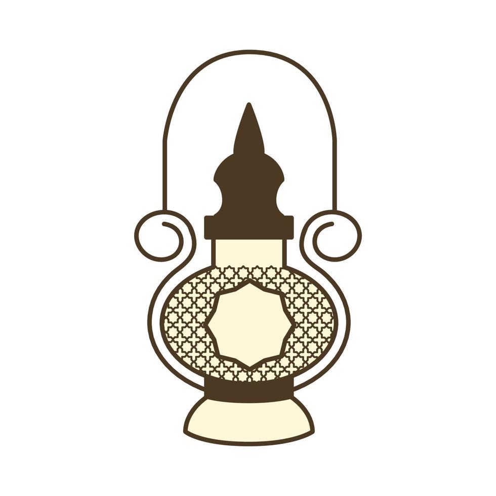 Aesthetic antique lantern vector