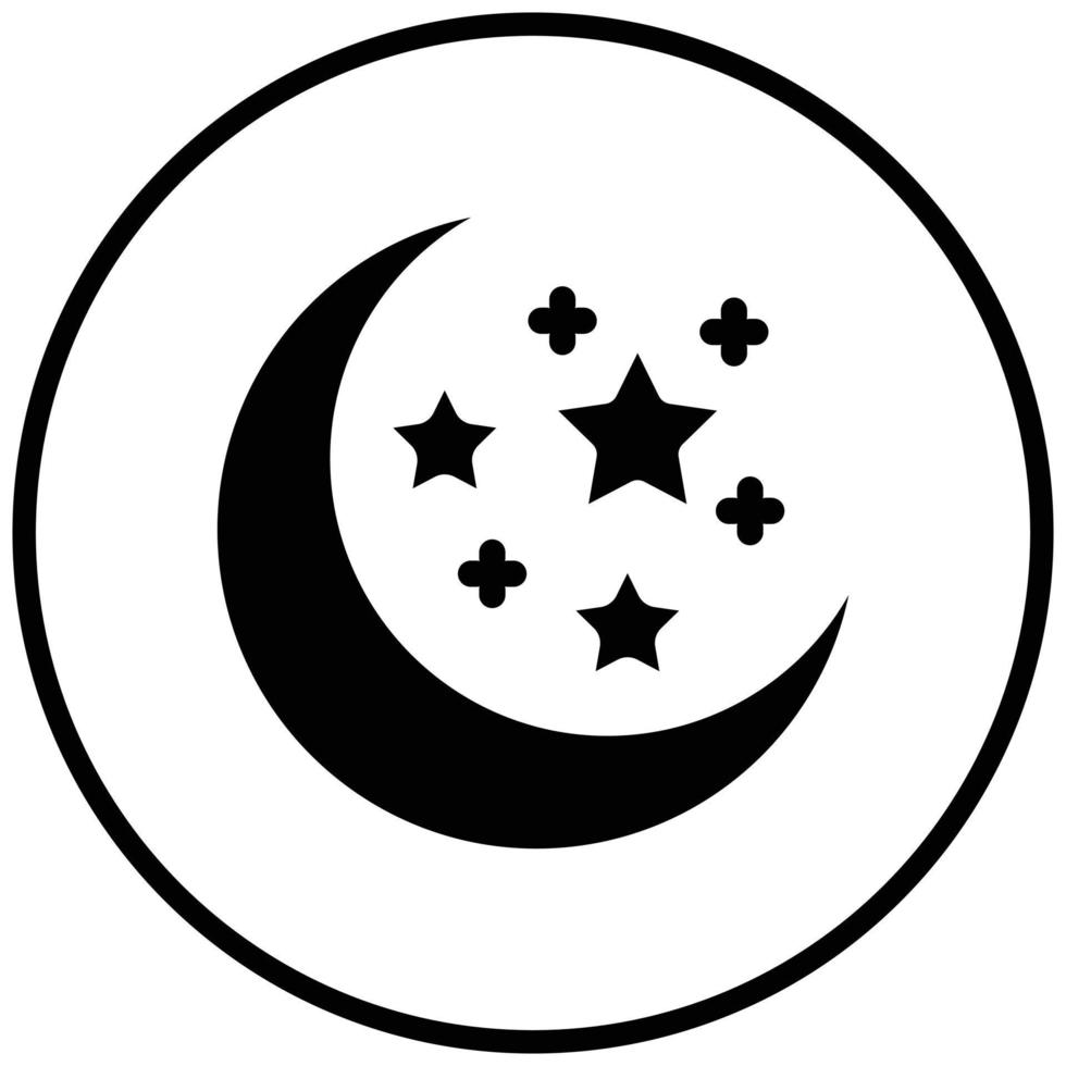 Moon Icon Style vector