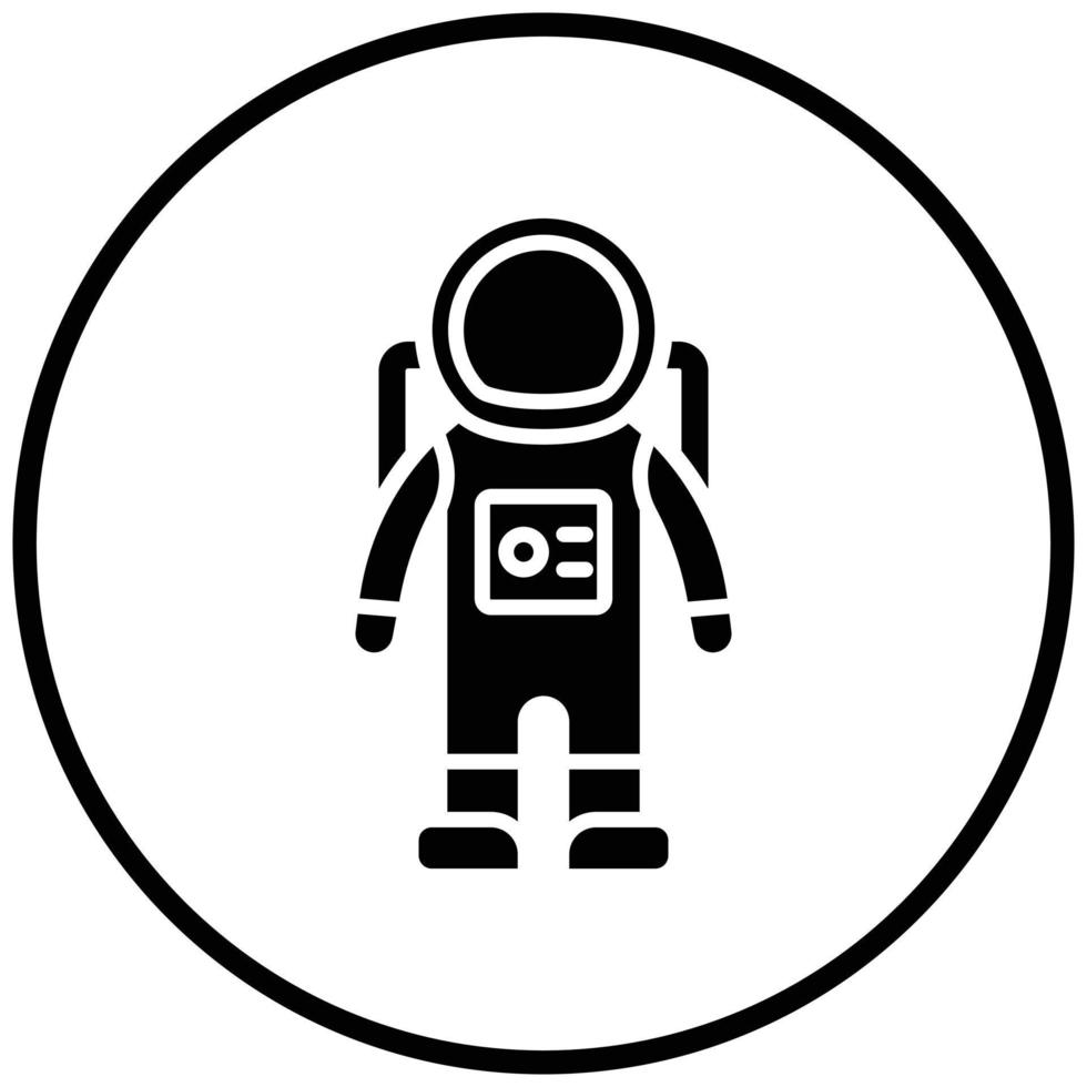 Astronaut Suit Icon Style vector