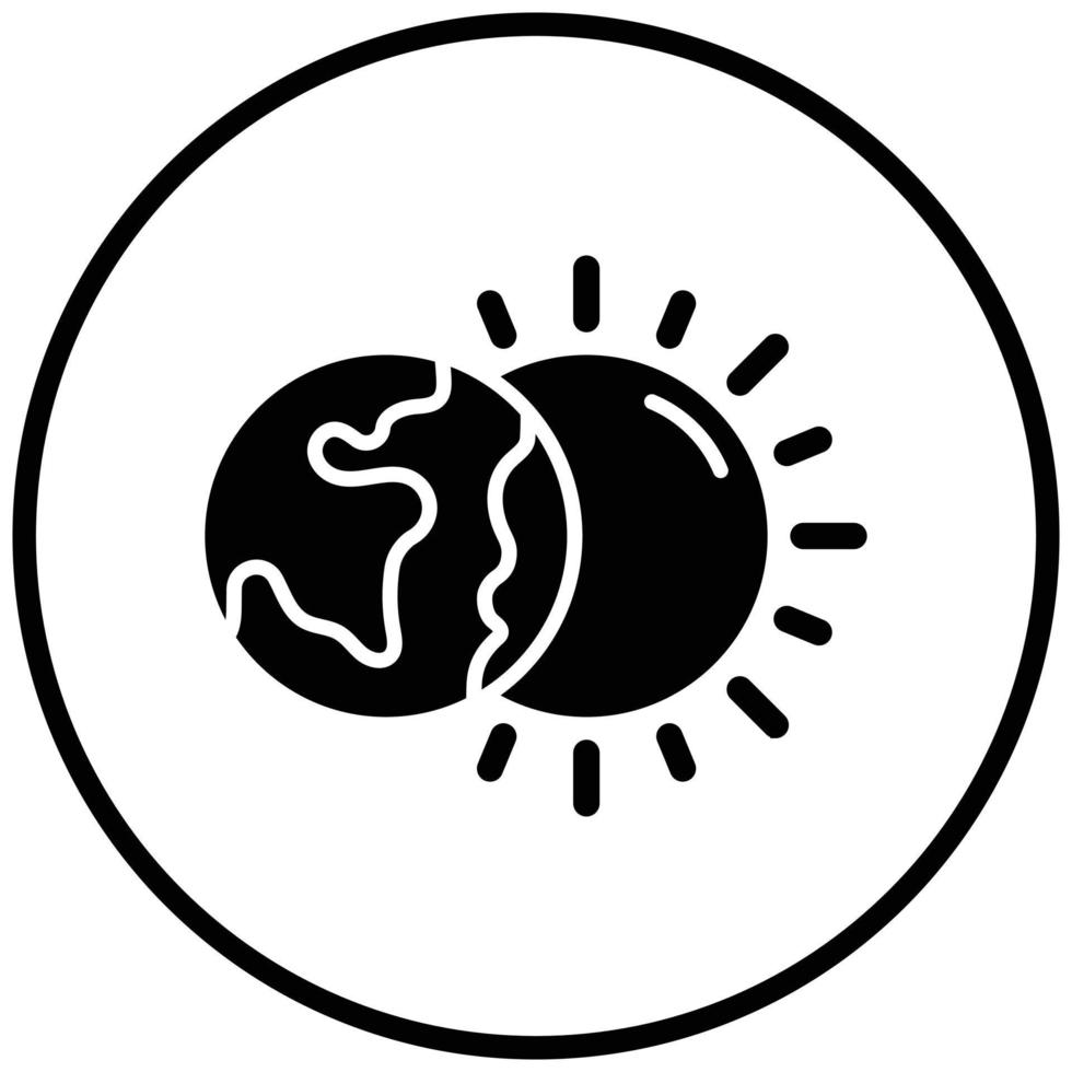 Lunar Eclipse Icon Style vector