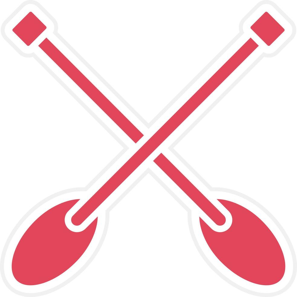 Paddles Icon Style vector
