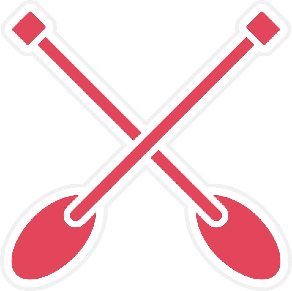 Paddles Icon Style vector