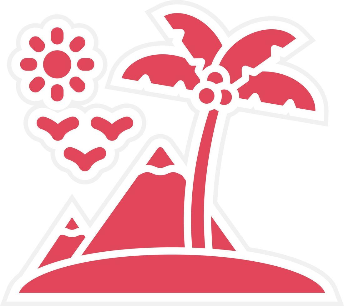 Island Icon Style vector