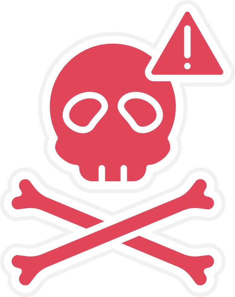 Pirate Danger Icon Style vector