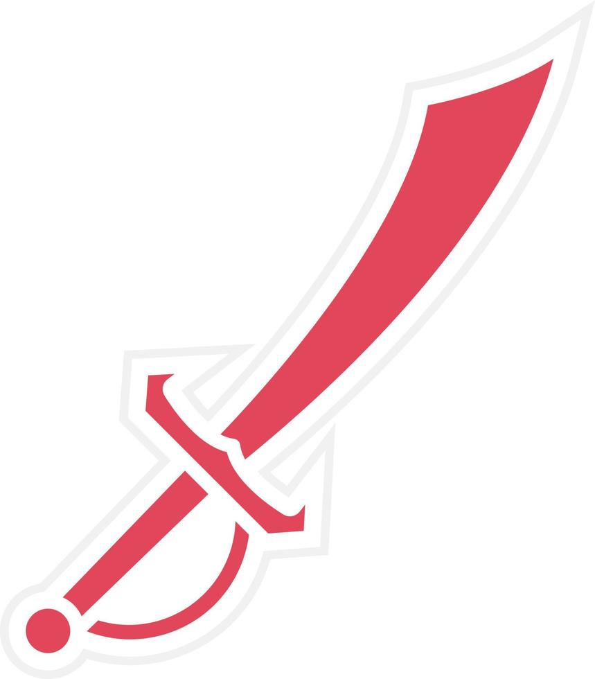 Pirate Knife Icon Style vector